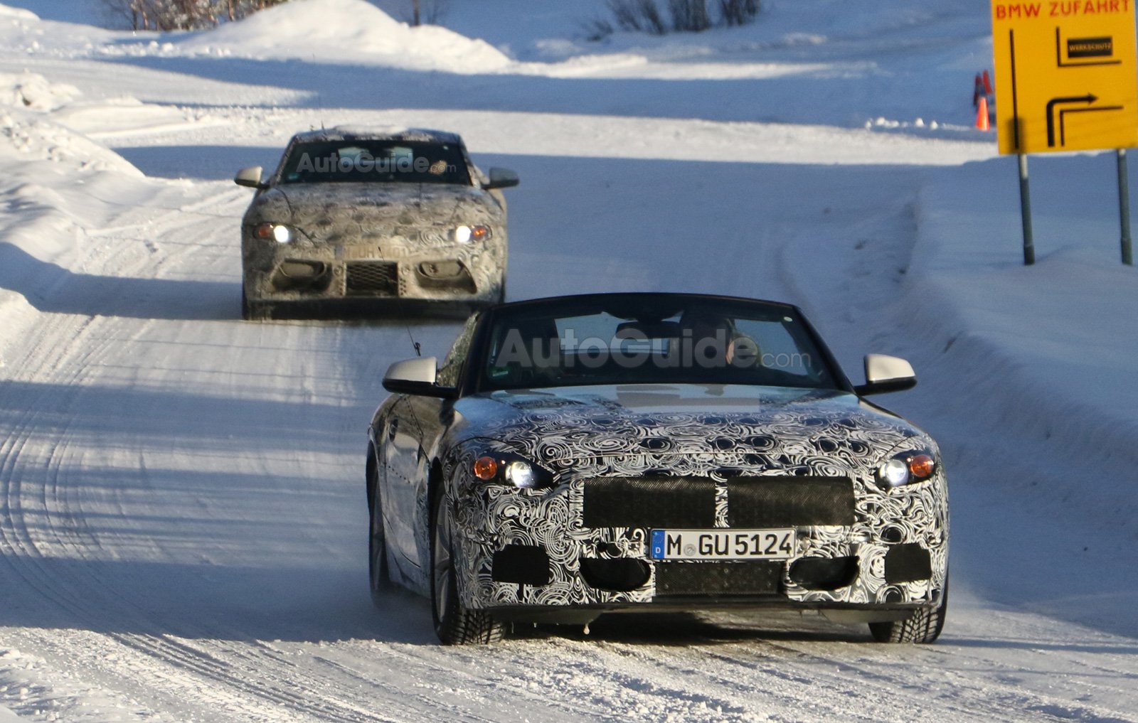 “صور تجسسية” أثناء اختبار “بي إم دبليو” Z5 و “تويوتا” سوبرا جنبًا إلى جنب BMW Z5 2018 & Toyota Supra 2018