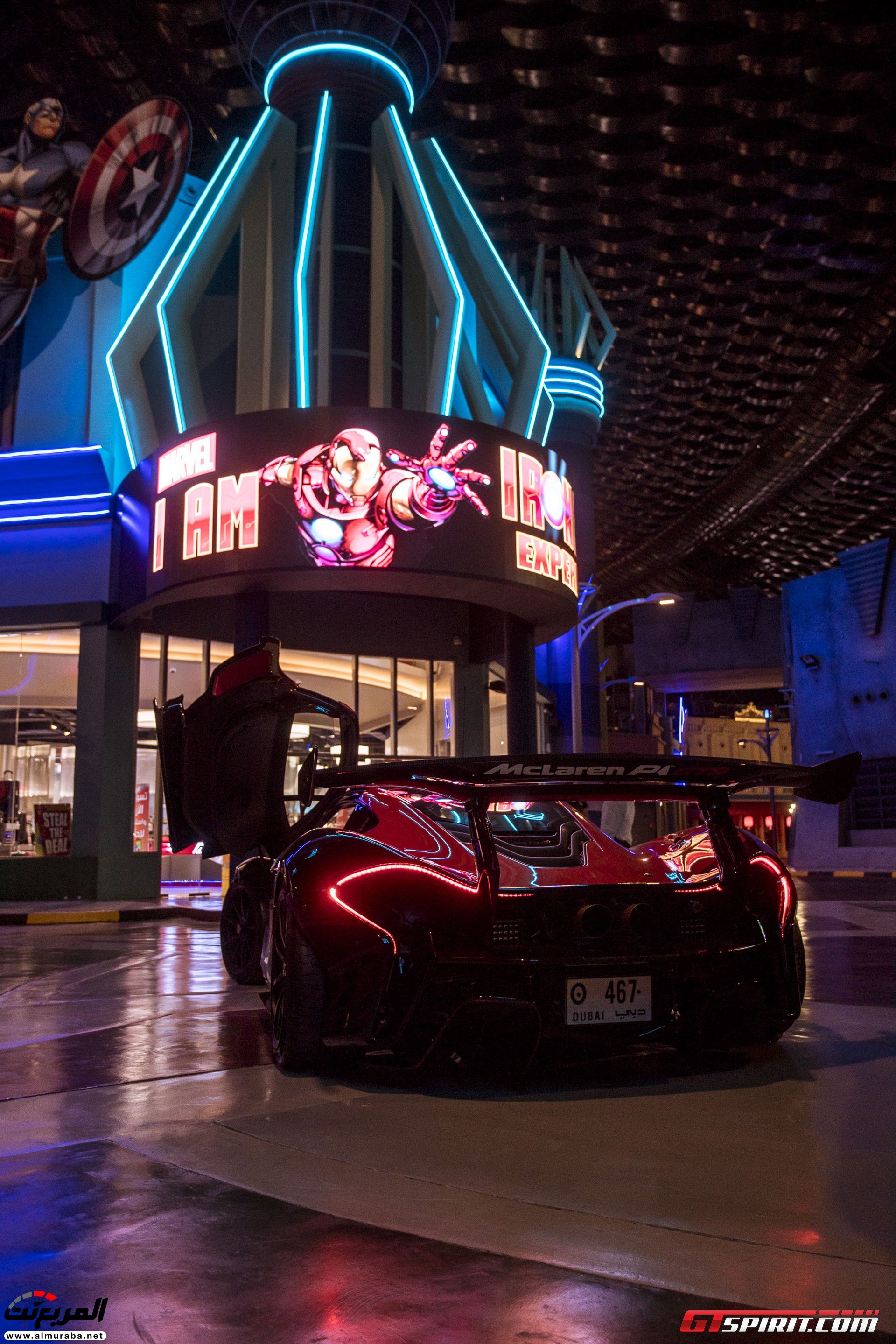 "بالصور" مكلارين P1 GTR تصل أراضي دبي وتعرض وحدتين منها بالمنتزه الأكبر في العالم McLaren 14