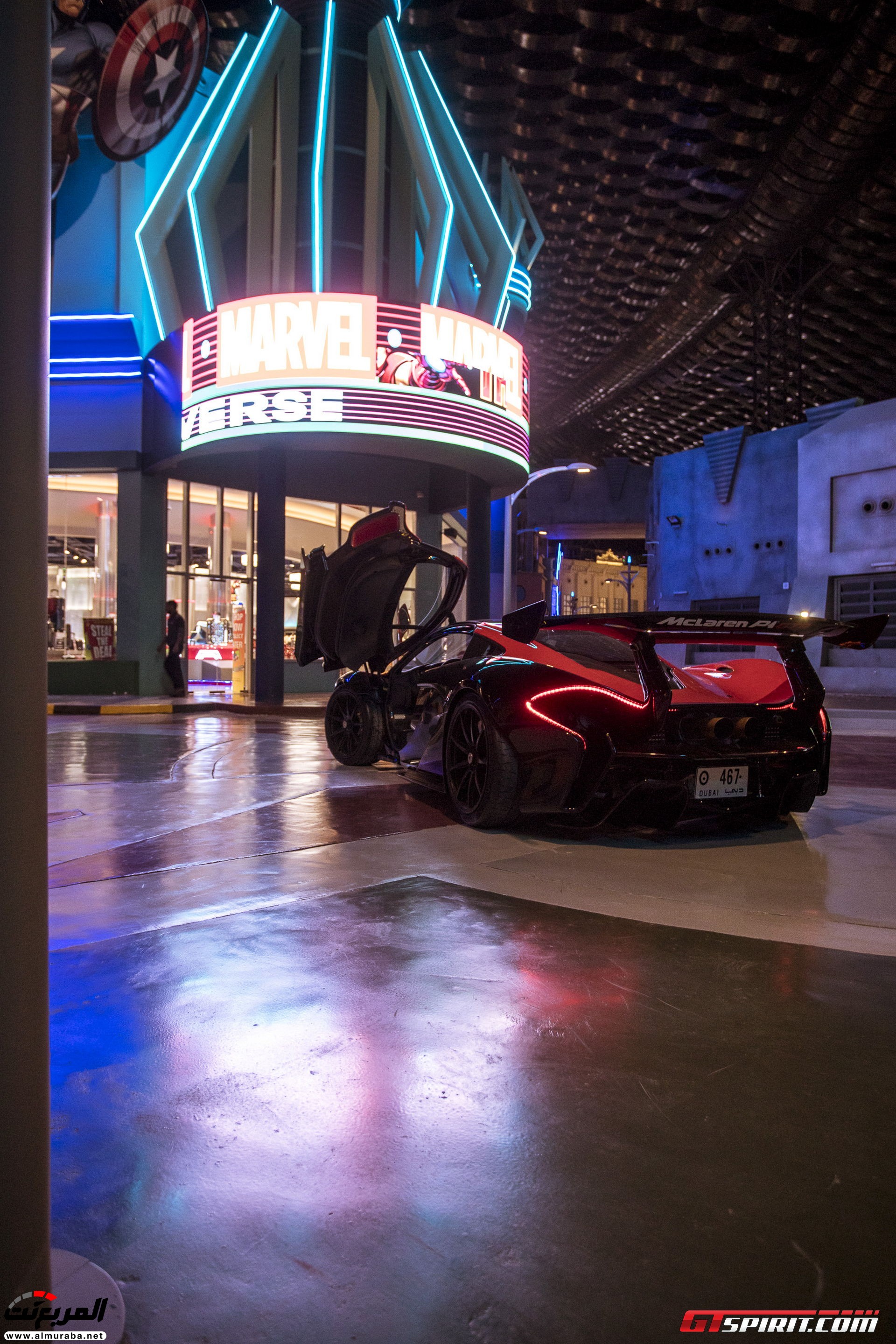 "بالصور" مكلارين P1 GTR تصل أراضي دبي وتعرض وحدتين منها بالمنتزه الأكبر في العالم McLaren 15