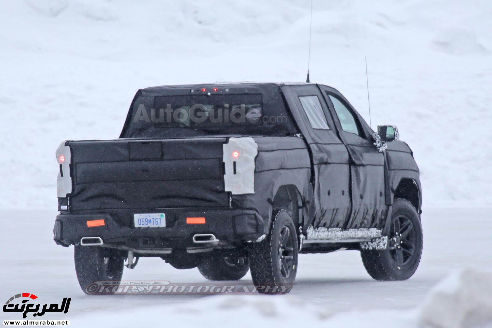 "صور تجسسية" أثناء اختبار الجيل القادم من شاحنة بيك أب "شيفروليه" سيلفيرادو Chevrolet Silverado 2019 12