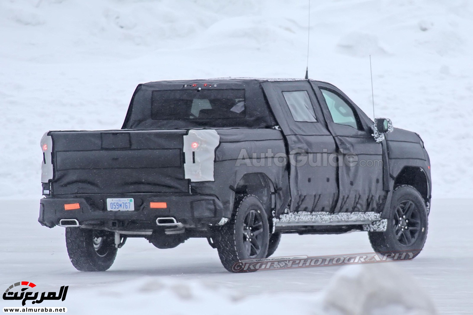 "صور تجسسية" أثناء اختبار الجيل القادم من شاحنة بيك أب "شيفروليه" سيلفيرادو Chevrolet Silverado 2019 13