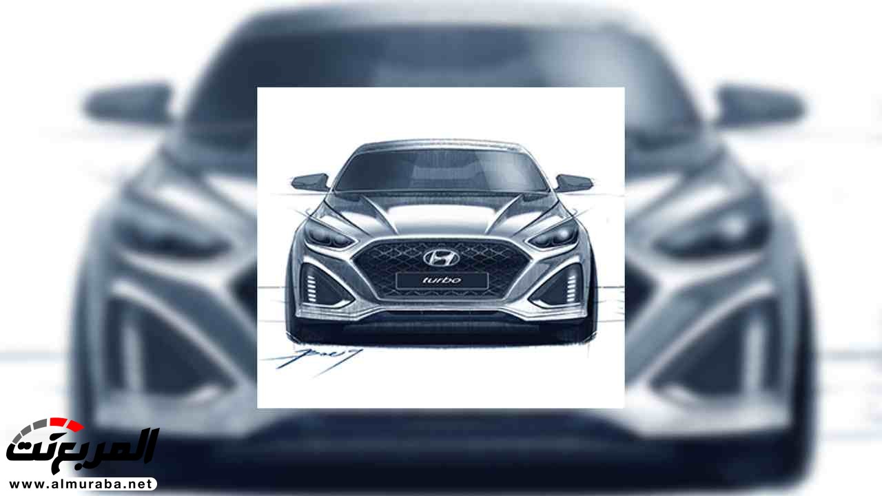 "هيونداي" تصدر رسومات تشويقية لفيس ليفت سوناتا Hyundai Sonata 2018 3