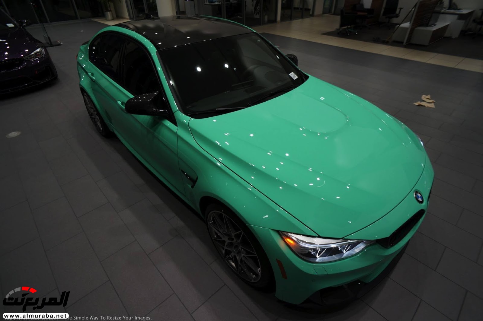 "بالصور" شاهد "بي إم دبليو" F80 M3 الخاصة بطلاء النعناع الأخضر BMW 30