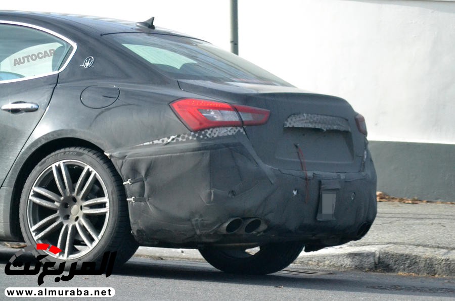 "صور تجسسية" أثناء اختبار "مازيراتي" جيبلي 2018 بفيس ليفت Maserati Ghibli 4