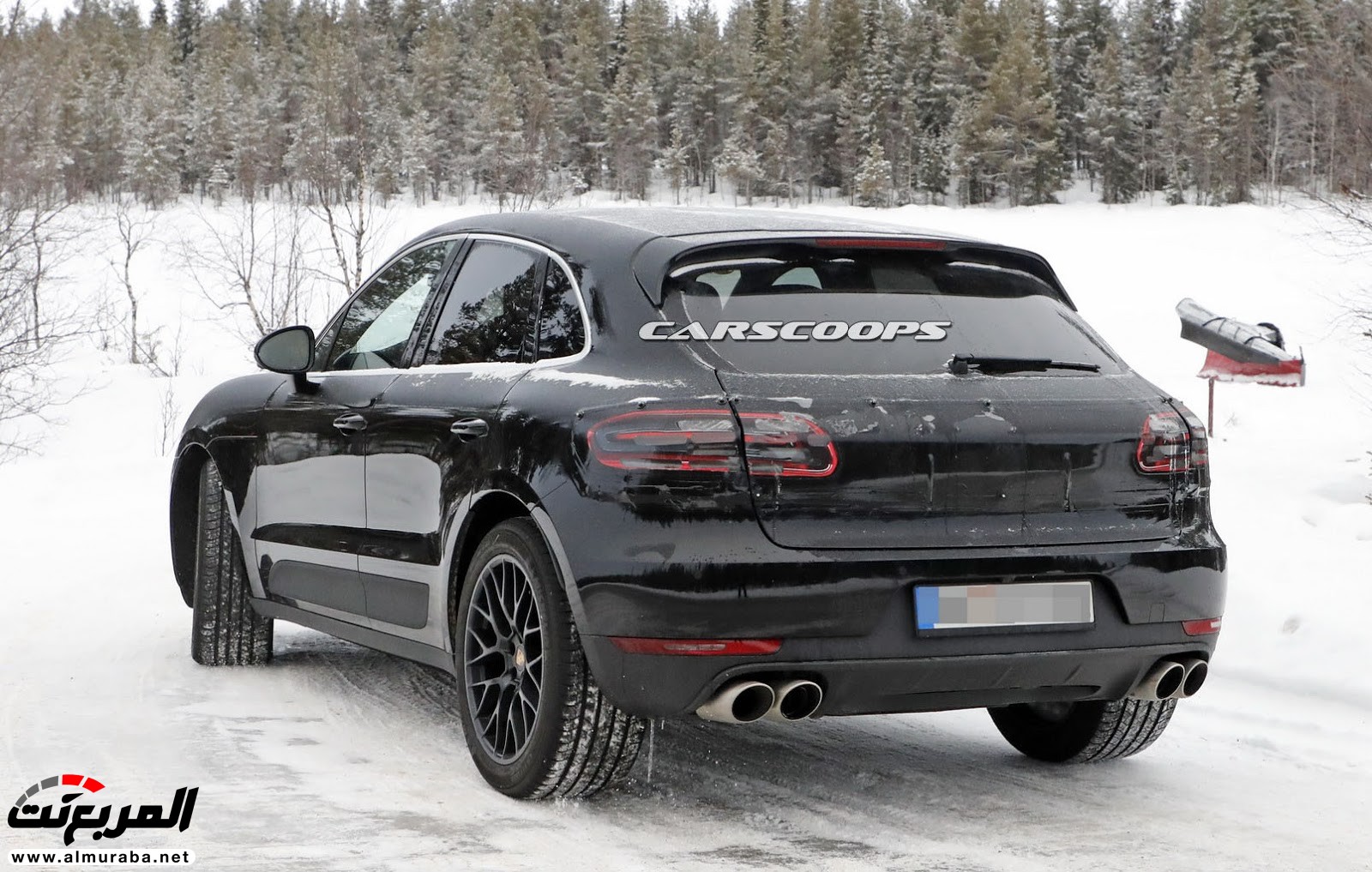 "صور تجسسية" أثناء إجراء الاختبارات الشتوية على فيس ليفت إس يو في "بورش" ماكان Porsche Macan 2019 4