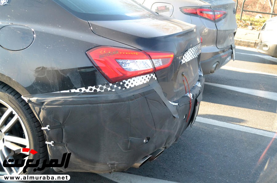 "صور تجسسية" أثناء اختبار "مازيراتي" جيبلي 2018 بفيس ليفت Maserati Ghibli 5