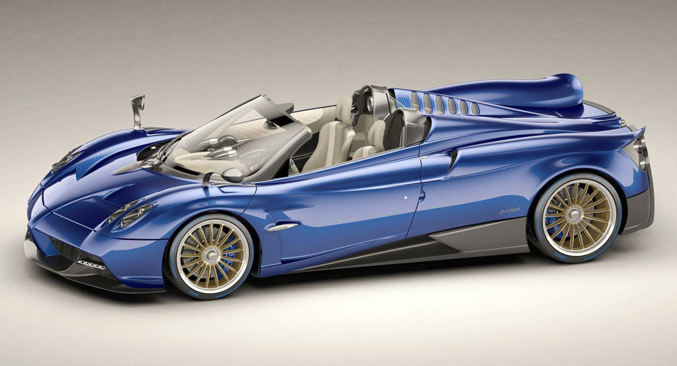 "باجاني" هوايرا رودستر يكشف عنها متألقة بسقف مكشوف وقوة 754 حصان Pagani Huayra Roadster 1