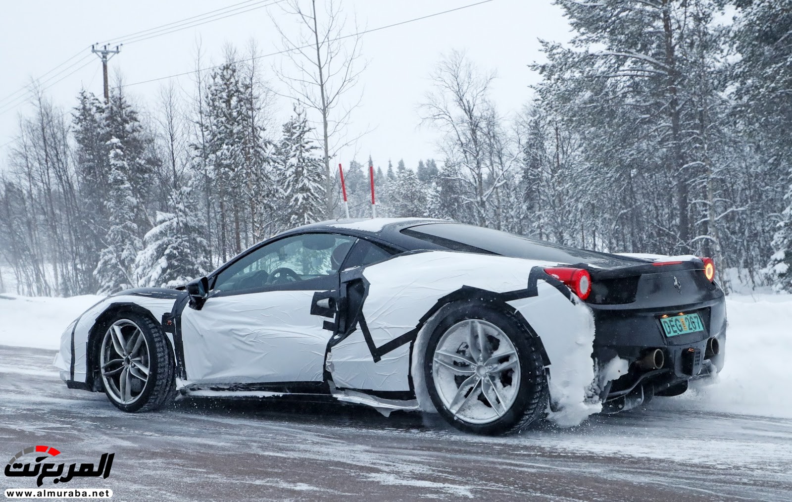 للمرة الأولى "فيراري دينو" المنتظرة طويلا تُرصد أثناء اختبارها بالسويد Ferrari Deno 7