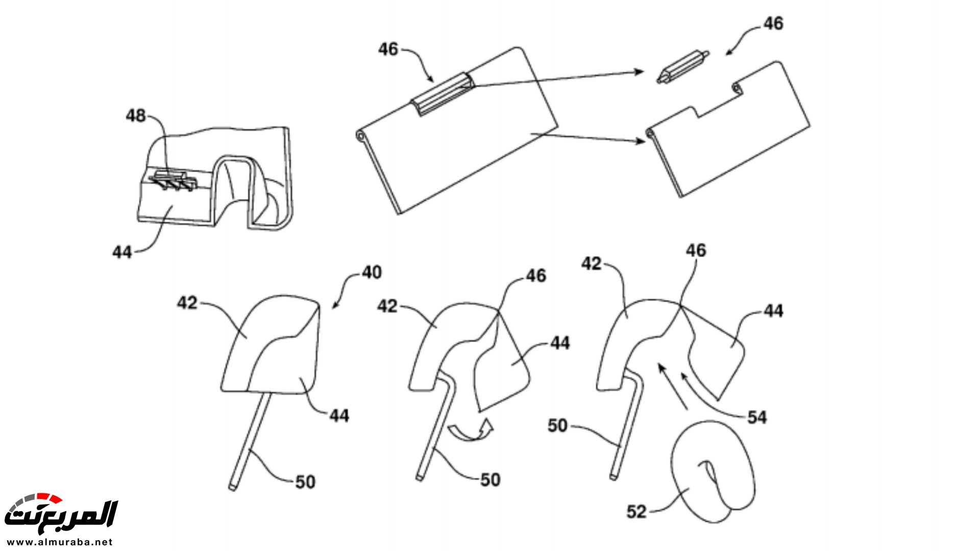 "فورد" تسجل براءة اختراع لوسادة عنق تقي من آلام العنق عند النوم بالسيارات Ford 1