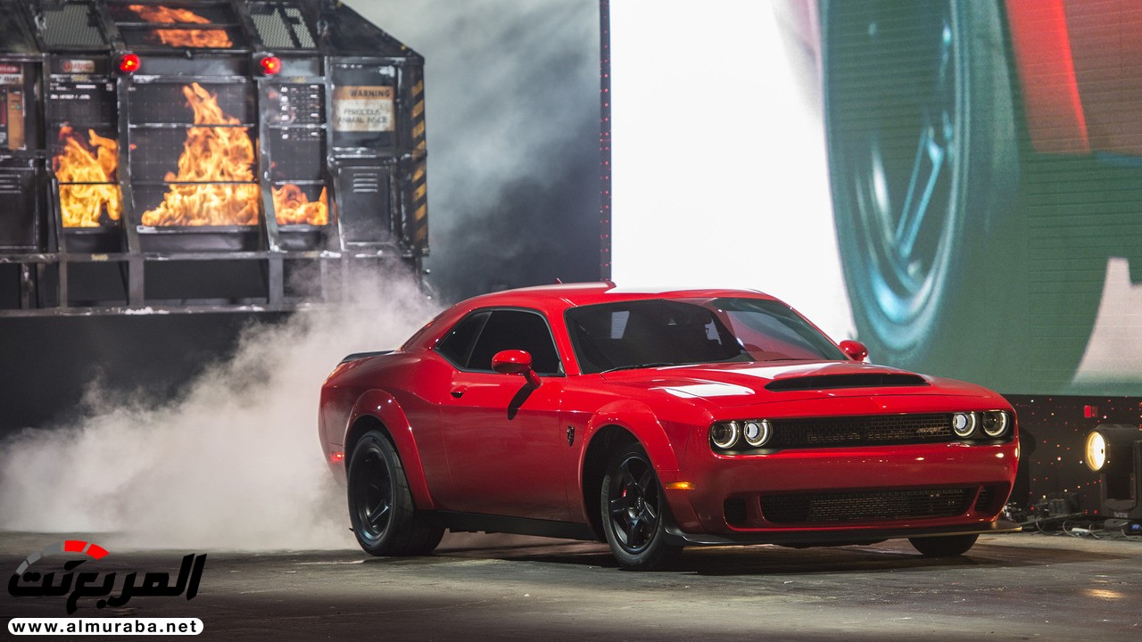 "فيديو وصور" دودج تشالنجر SRT 2018 ديمون نسخة الشيطان تكشف نفسها بقوة 840 حصاناً Dodge Challenger SRT Demon 1