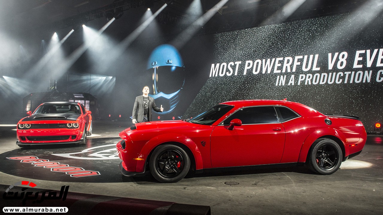 "فيديو وصور" دودج تشالنجر SRT 2018 ديمون نسخة الشيطان تكشف نفسها بقوة 840 حصاناً Dodge Challenger SRT Demon 2