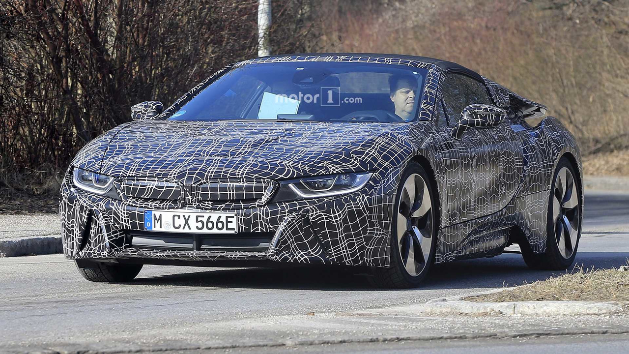 بي إم دبليو i8 سبايدر ترصد أثناء اختبارها بجسم جاهز للإنتاج 6