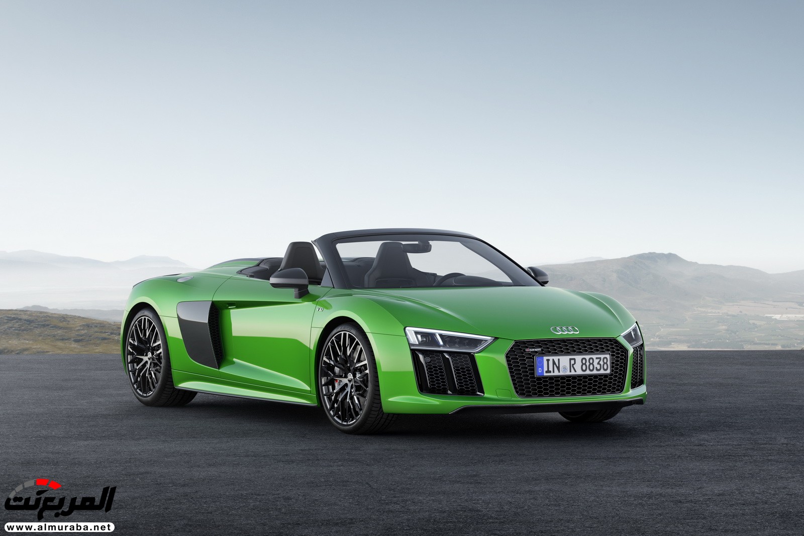 أودي R8 V10 سبايدر بلس الأكثر قوة يكشف عنها رسميا 1