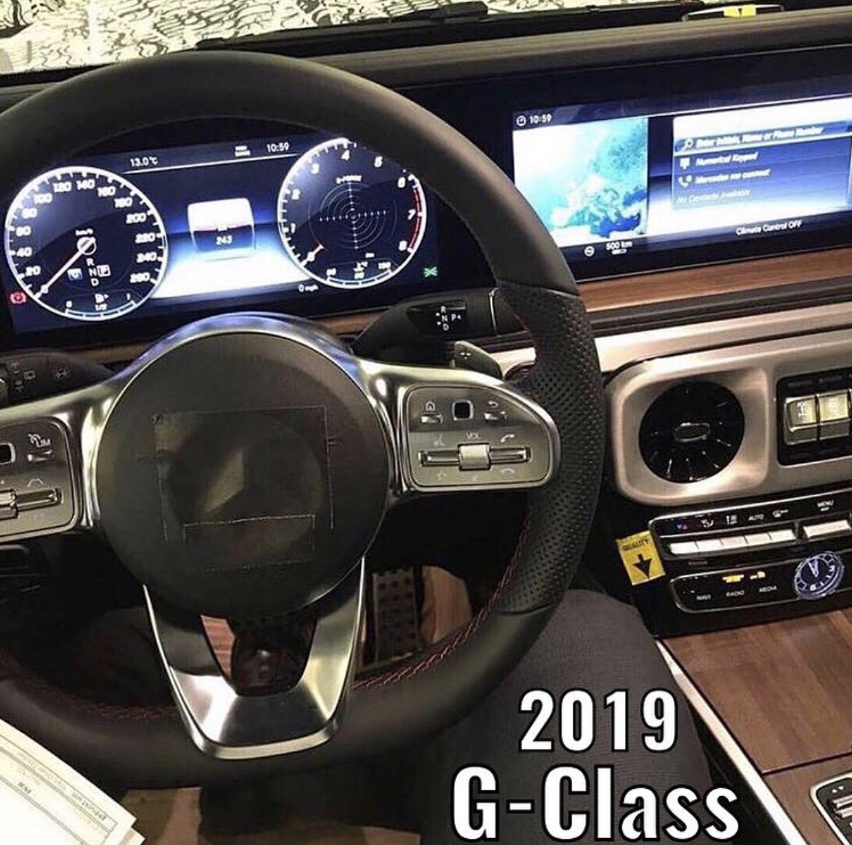 صور مسربة تكشف داخلية مرسيدس G-Class 2019 بالكامل 6