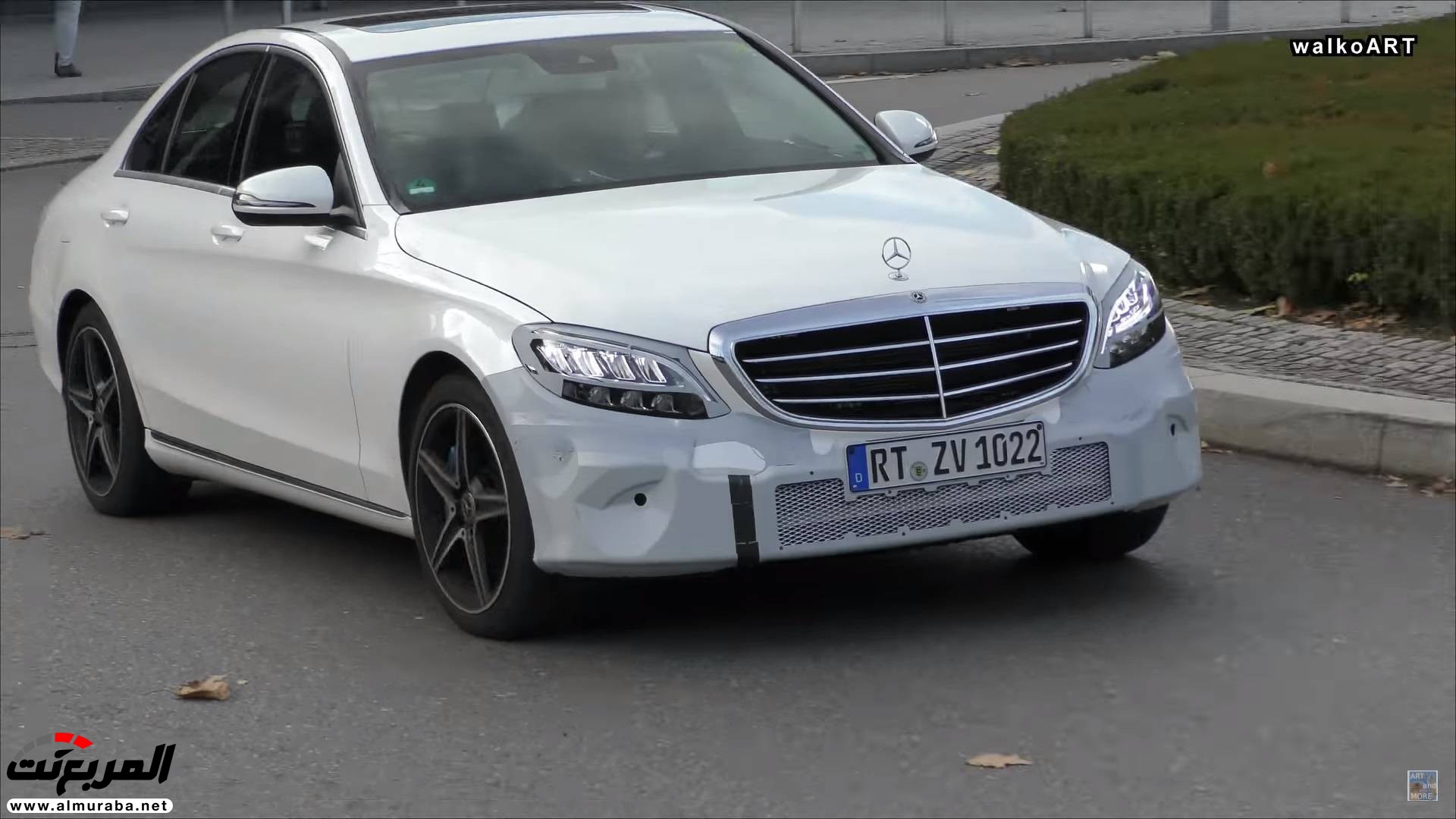 "بالفيديو والصور" مرسيدس C-Class 2019 تظهر أثناء الاختبارات بمصابيح متطورة 10