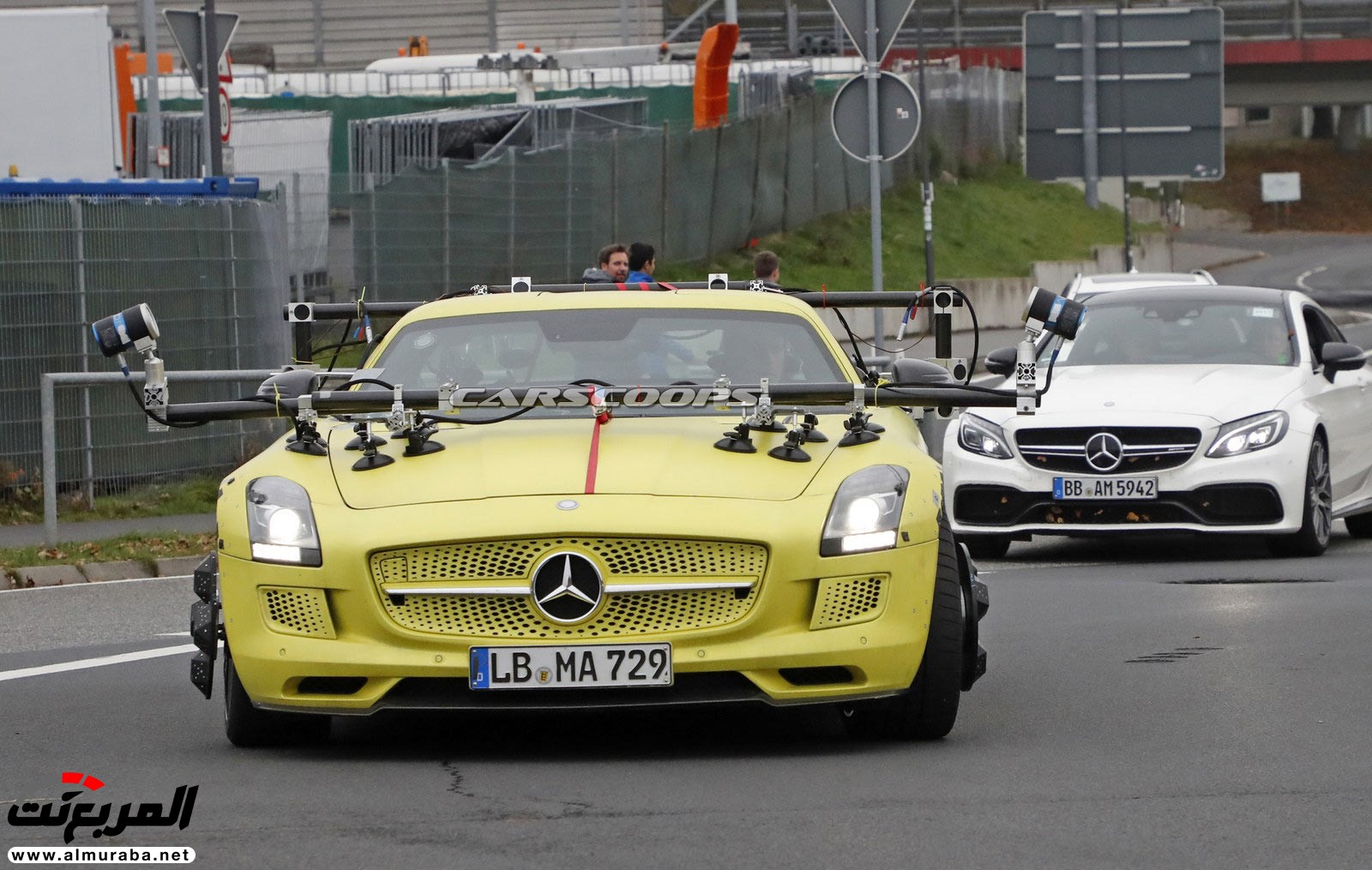 مرسيدس SLS AMG الكهربائية تظهر أثناء اختبارها - فما السبب؟ 5