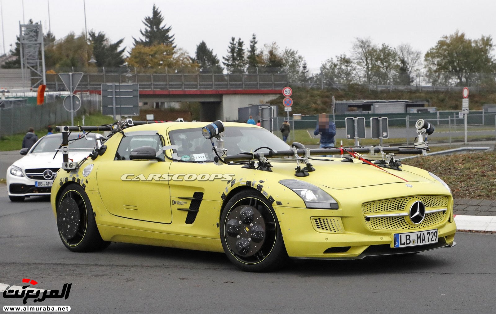 مرسيدس SLS AMG الكهربائية تظهر أثناء اختبارها - فما السبب؟ 7