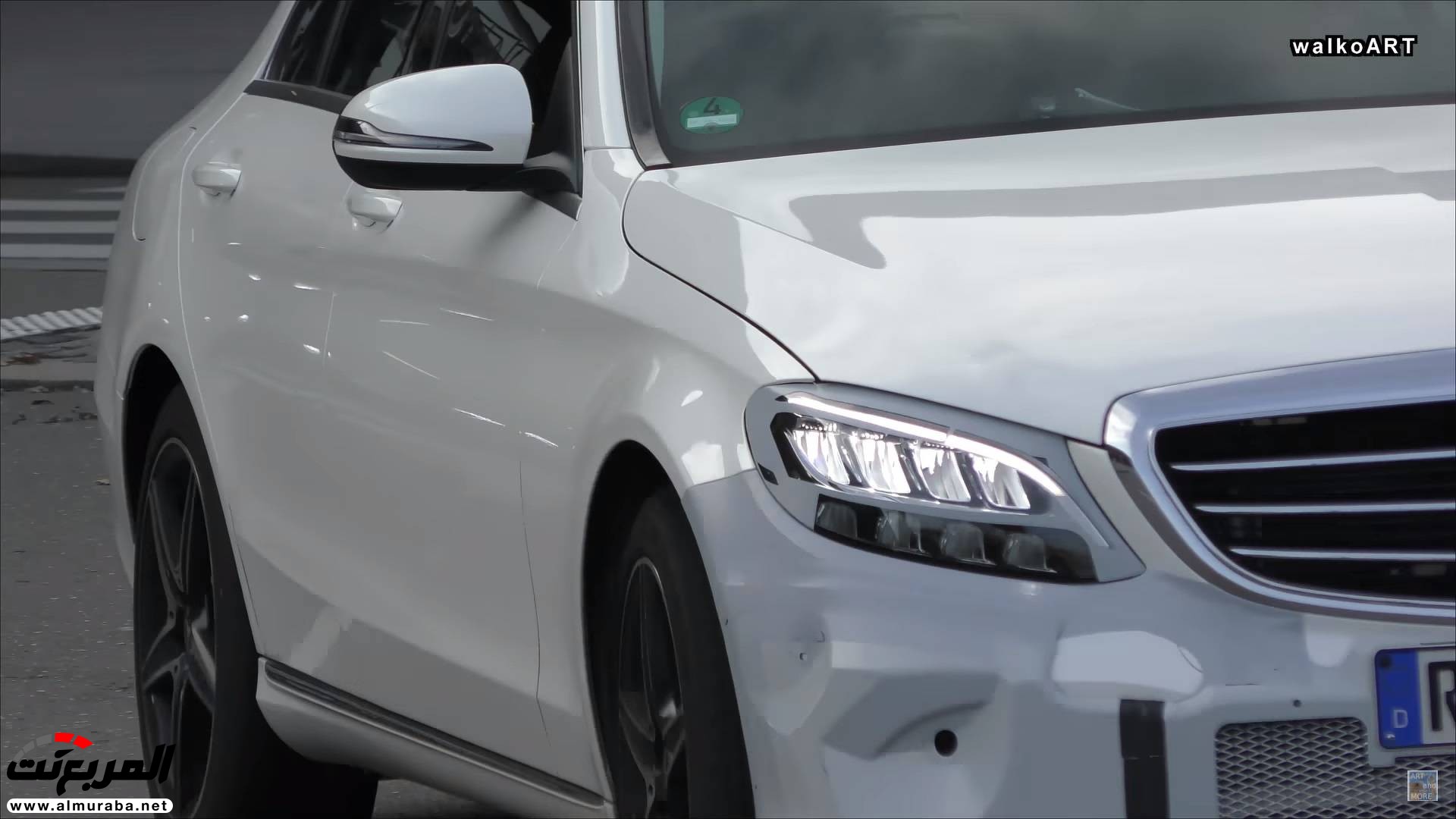 "بالفيديو والصور" مرسيدس C-Class 2019 تظهر أثناء الاختبارات بمصابيح متطورة 5