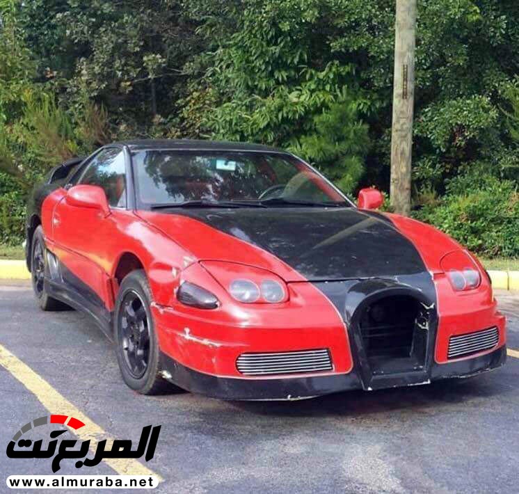 شخص يحول سيارته ميتسوبيشي 3000GT إلى بوجاتي فيرون 1