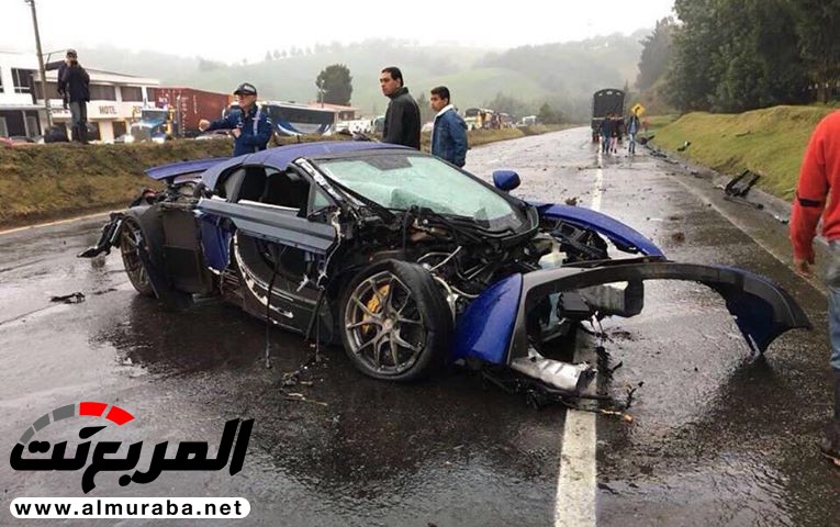 "بالفيديو والصور" مكلارين 650S ومرسيدس GT S AMG وبورش بوكستر يتحطمون بحادث في كولومبيا 11