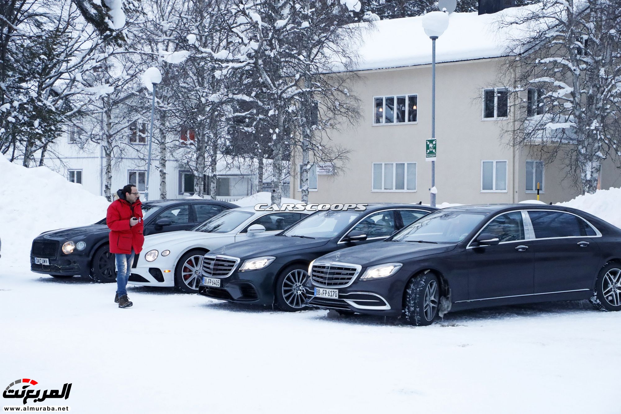 بنتلي تختبر كونتيننتال GTC وفلاينج سبير أمام مرسيدس S-Class 16