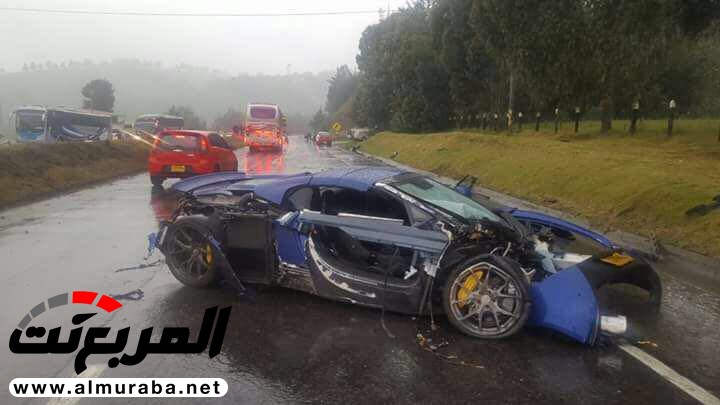 "بالفيديو والصور" مكلارين 650S ومرسيدس GT S AMG وبورش بوكستر يتحطمون بحادث في كولومبيا 7