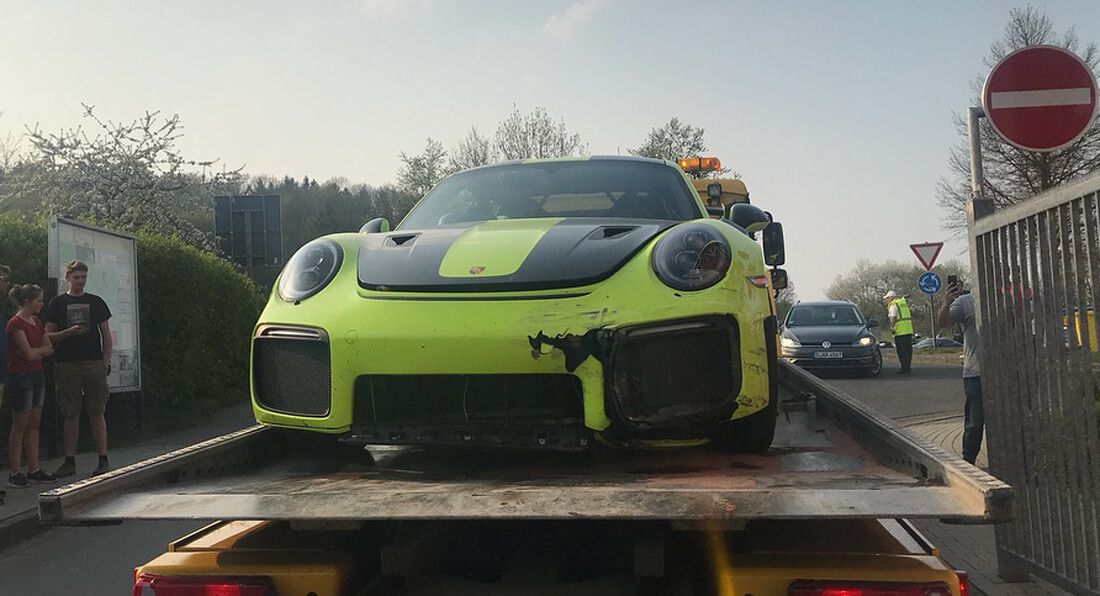 تحطيم بورش 911 GT RS في نوربورجرينج بعد 3 أيام من شراءها 7