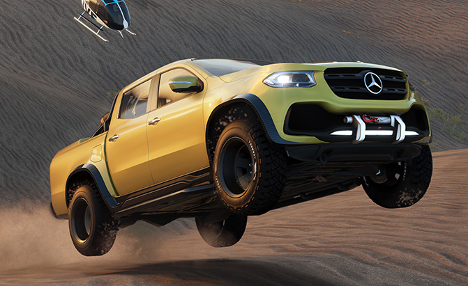 بإمكانك الآن السباق بمرسيدس X-Class في لعبة الفيديو The Crew 2