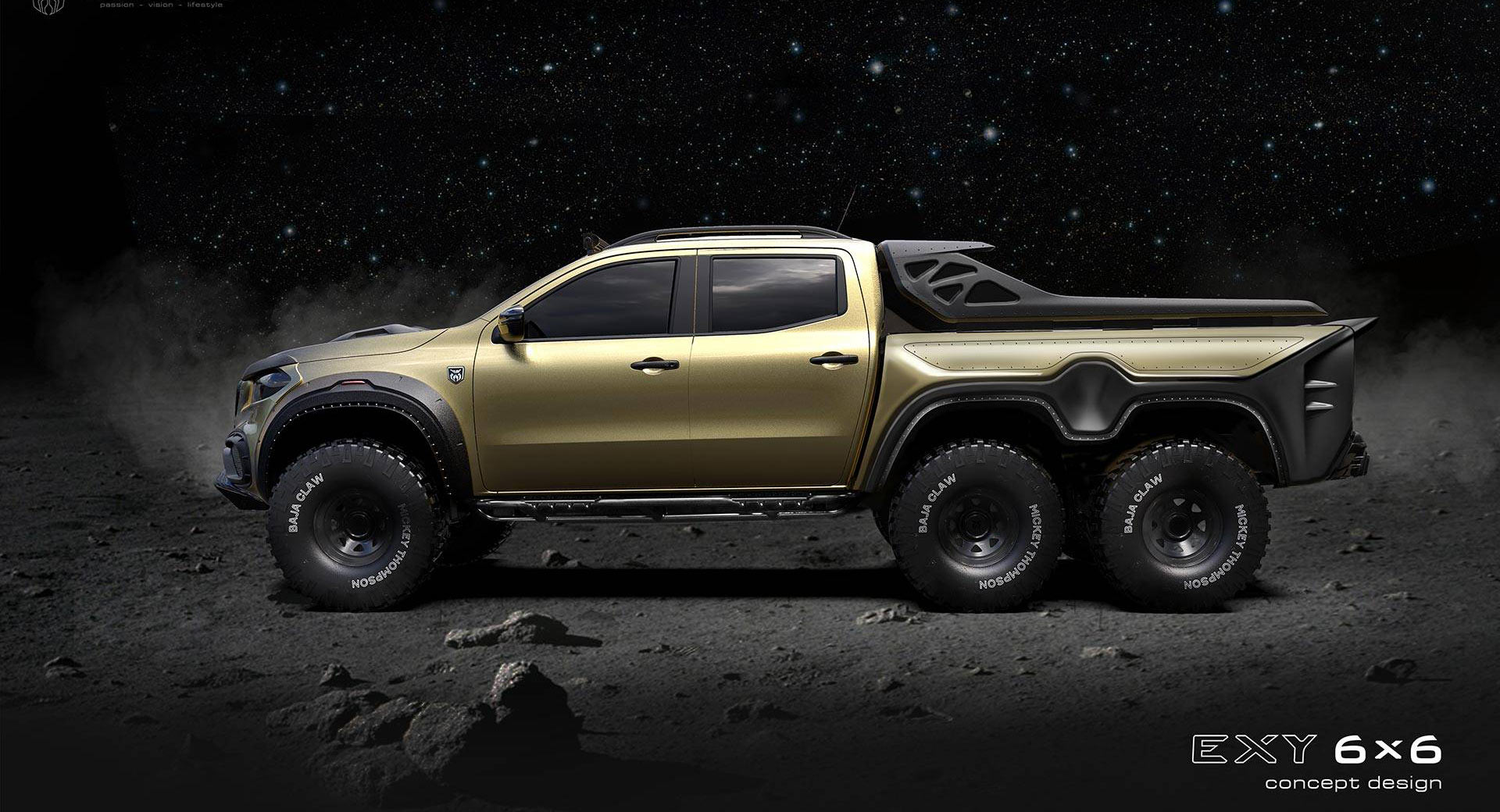 ظهور مرسيدس X-Class نسخة 6×6 لأول مرة