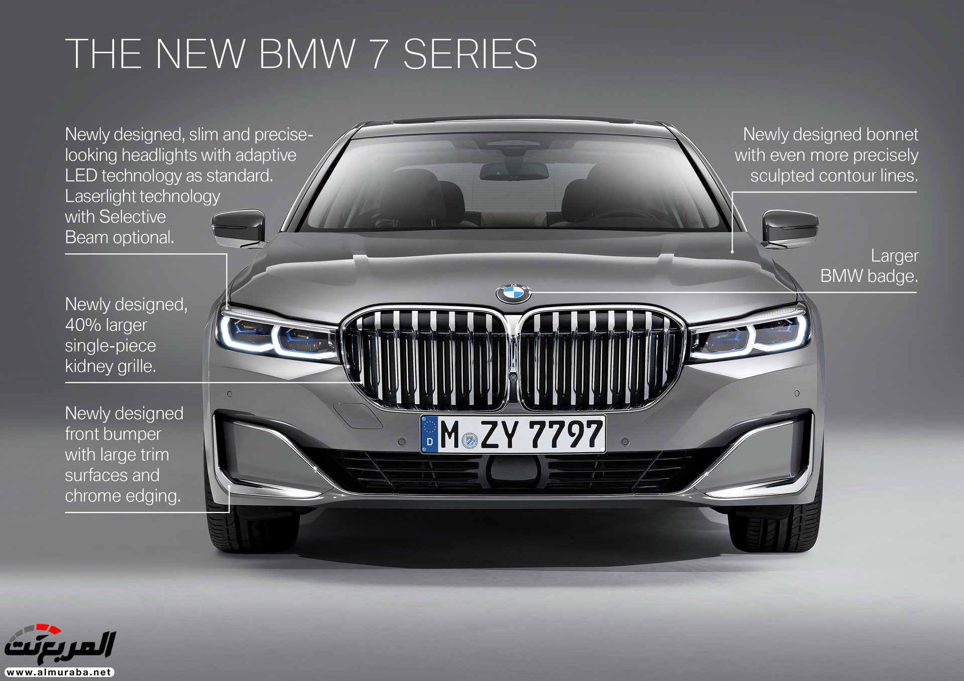 بي ام دبليو الفئة السابعة 2020 المحدثة تكشف نفسها رسمياً "صور ومواصفات" BMW 7 Series 15