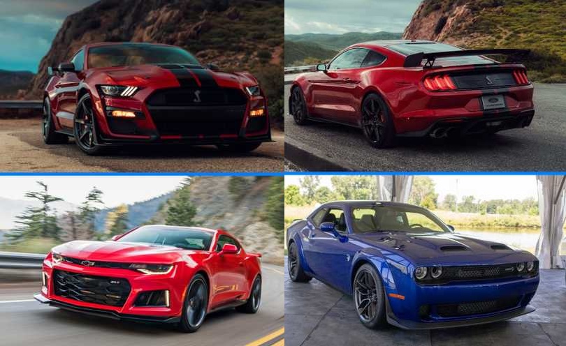 مقارنة بين فورد شيلبي موستنج GT500 ودودج تشالنجر SRT هيلكات وشيفروليه كمارو ZL1 3