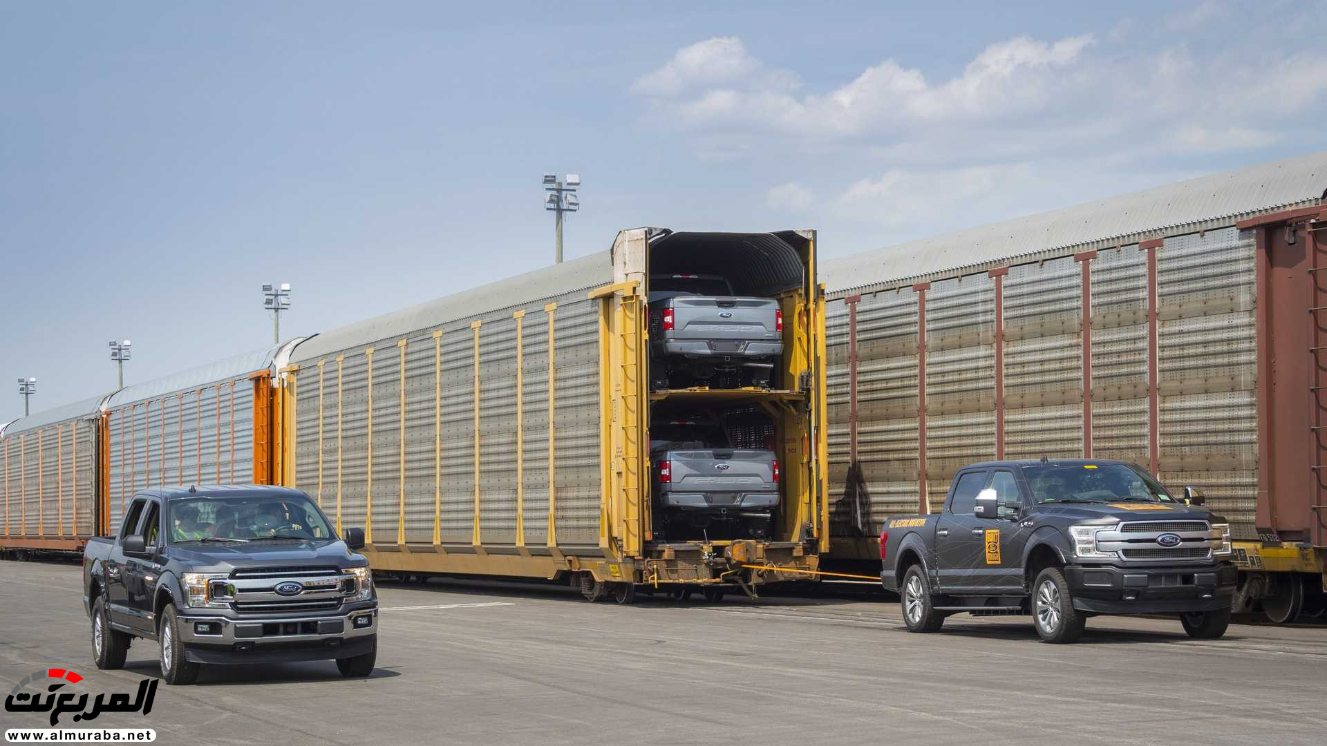 "بالفيديو" فورد F-150 الكهربائية تظهر أثناء سحبها 500 طن! 4