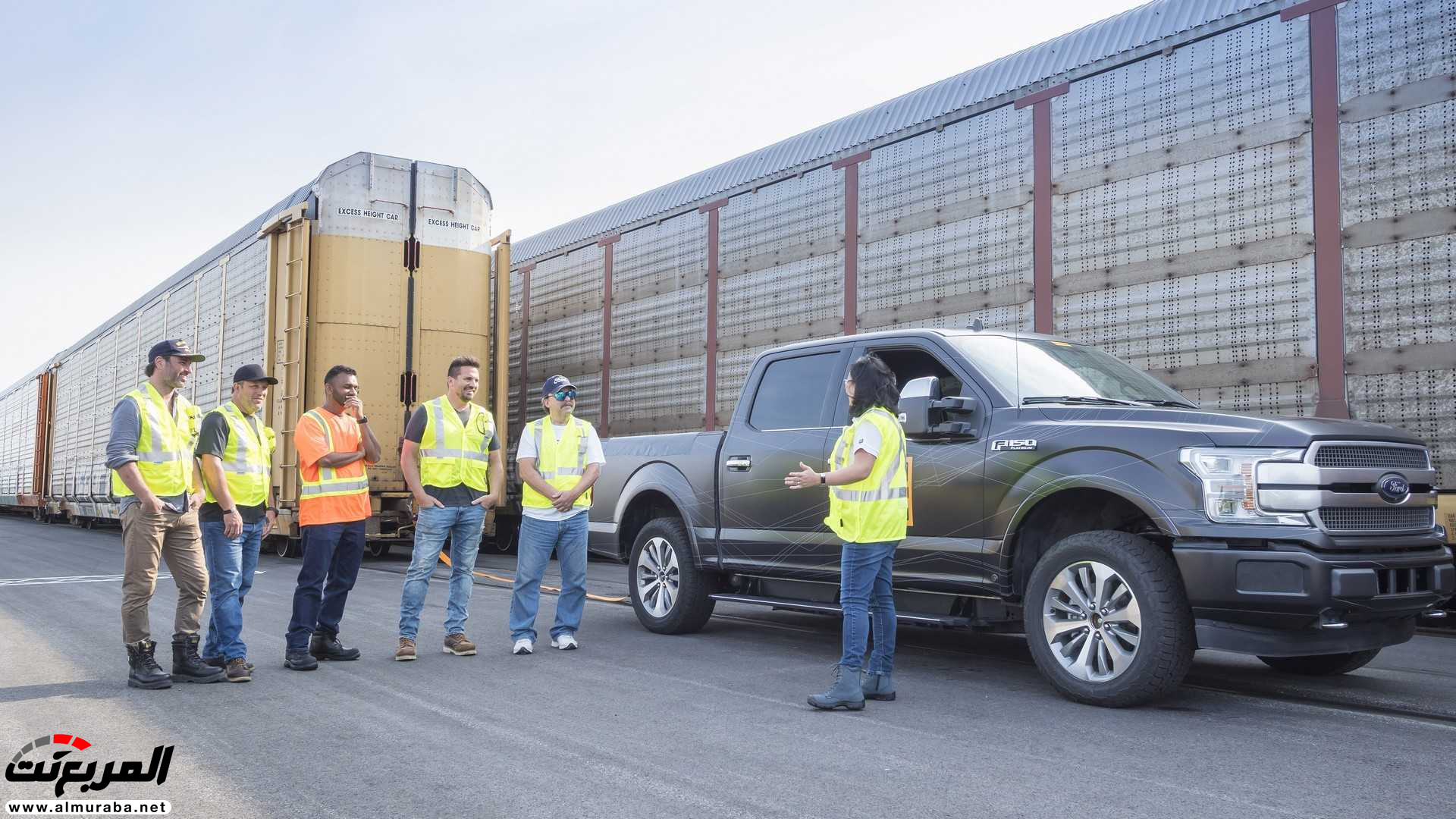 "بالفيديو" فورد F-150 الكهربائية تظهر أثناء سحبها 500 طن! 5