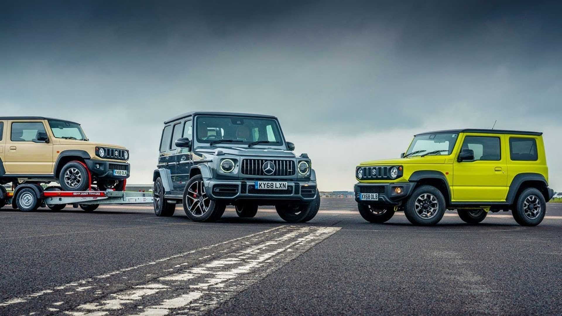 "بالفيديو" سباق بين سوزوكي جيمني ومرسيدس AMG G63 6