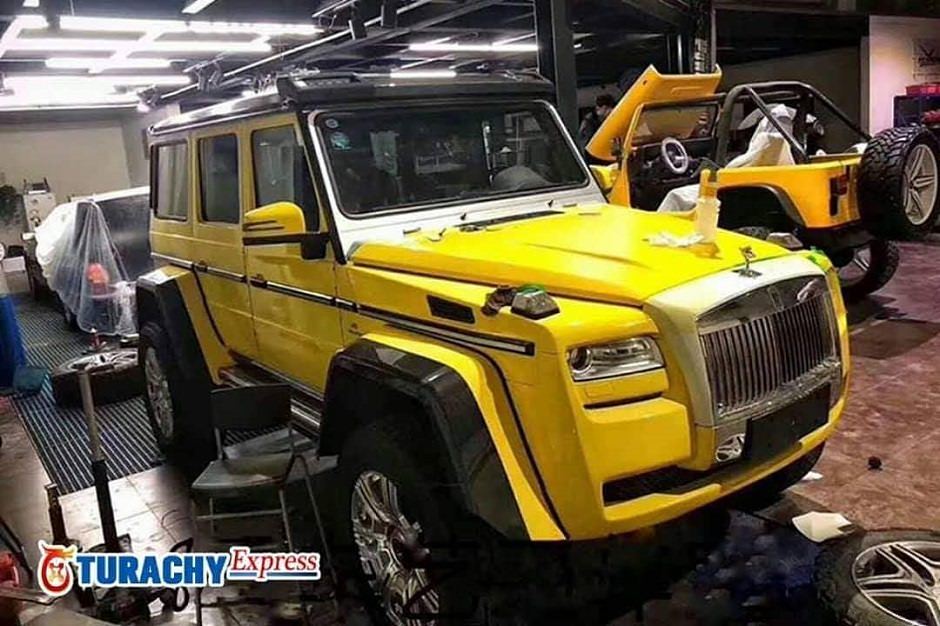 سيارة رولزرويس تتحول إلى G500 4x4 في الصين! 5