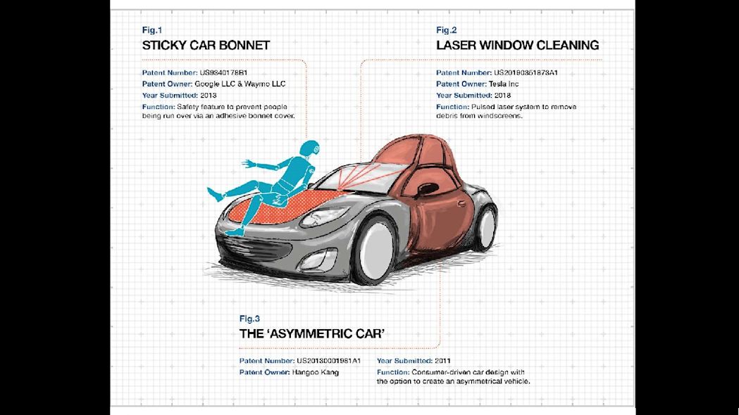 أغرب براءات اختراع السيارات.. بينها مسح الزجاج بالليزر! 2