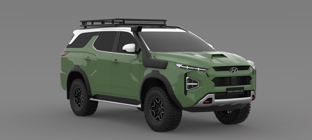 هيونداي SUV منافسة لاندكروزر تظهر بتصميم تخيلي 1