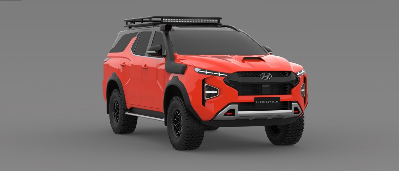 هيونداي SUV منافسة لاندكروزر تظهر بتصميم تخيلي 6