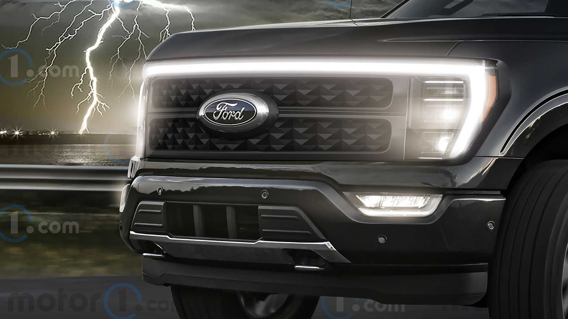 فورد F-150 الكهربائية تظهر بالشكل التخيلي 2