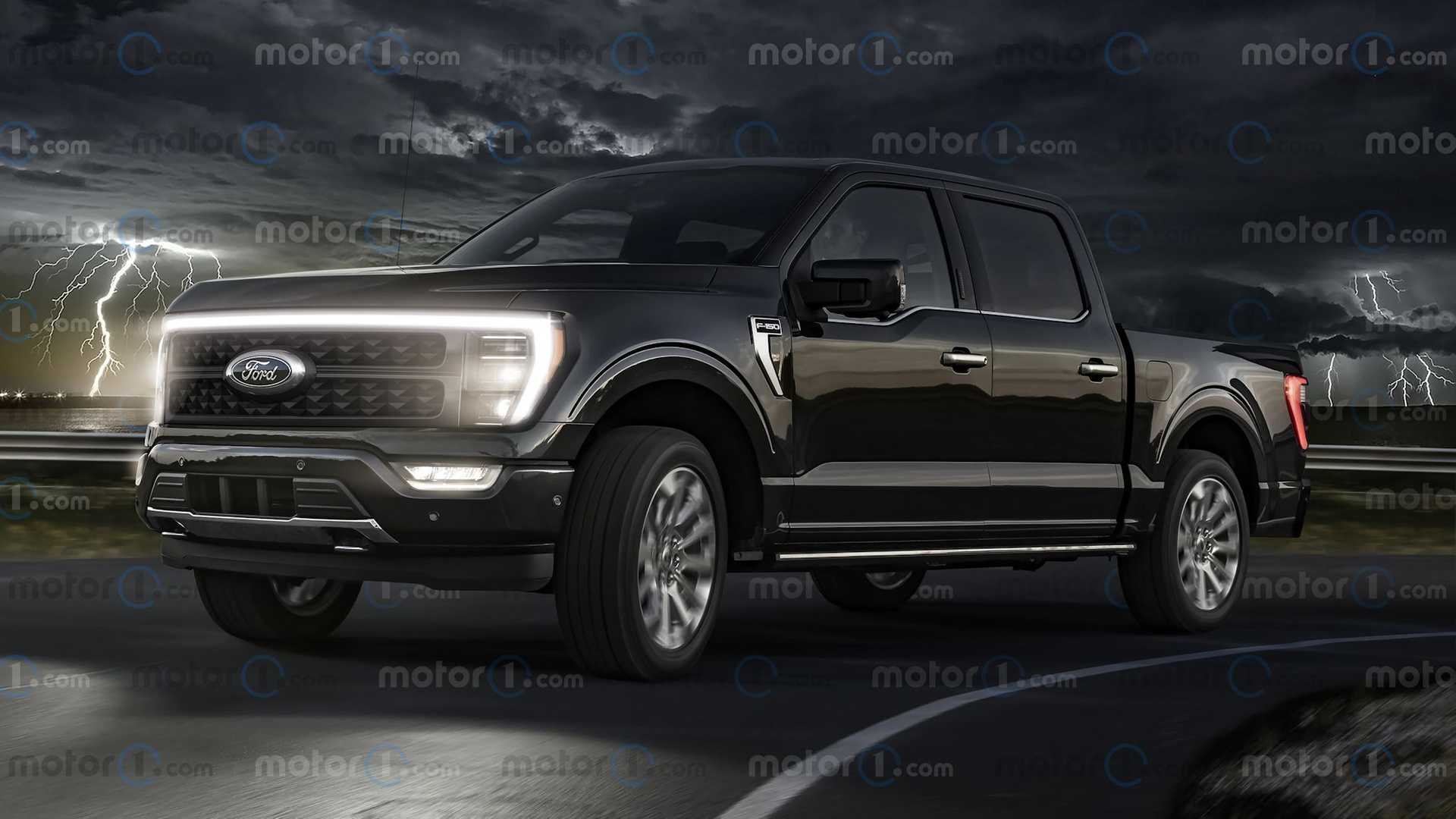 فورد F-150 الكهربائية تظهر بالشكل التخيلي 1