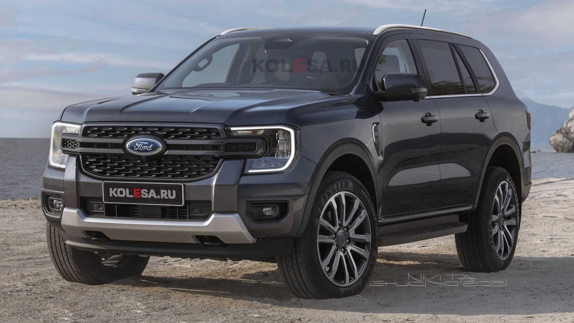 فورد ايفريست SUV تظهر بوضوح في تصميم تخيلي 9