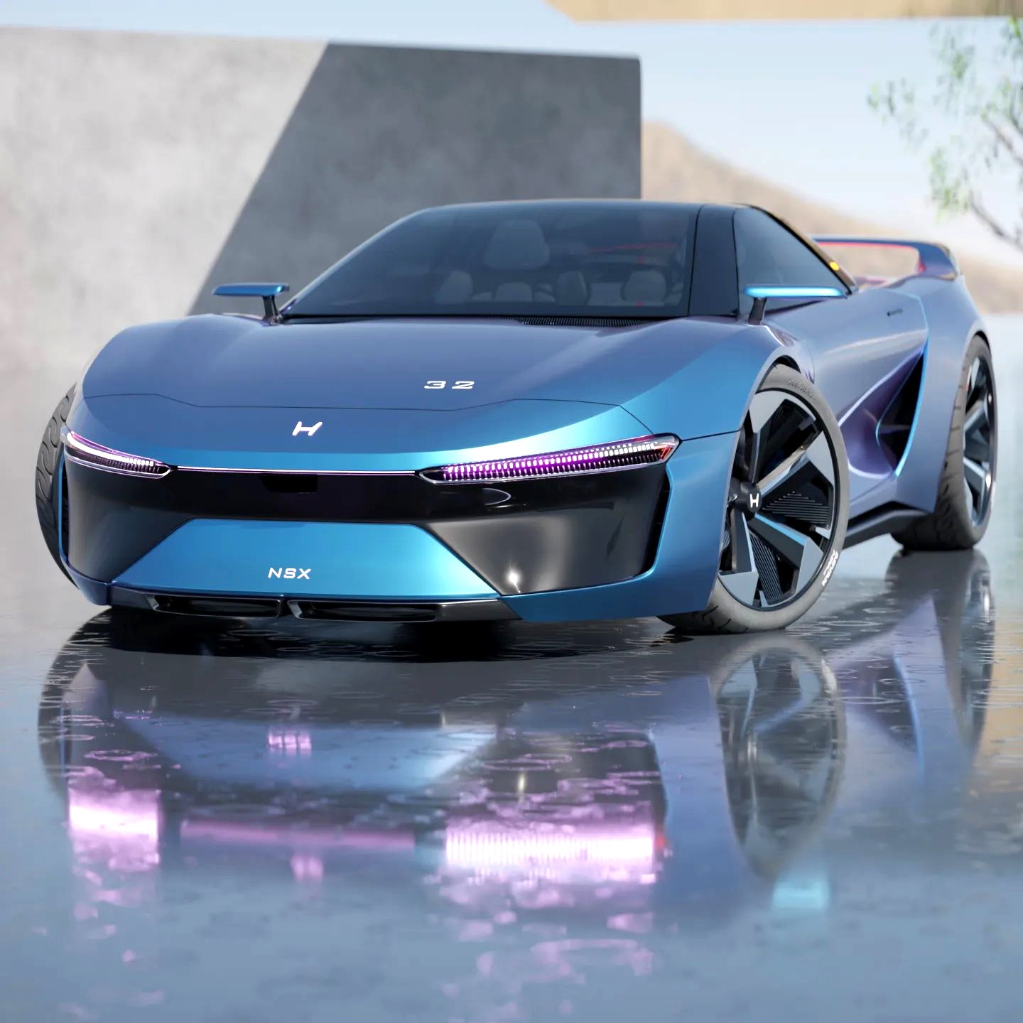 هوندا NSX الجيل الثالث الجديد كلياً يظهر بالشكل التخيلي 2