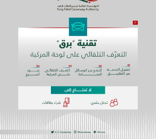 "جسر الملك فهد" يقدم 4 خدمات دفع إلكترونية لتسهيل إجراءات العبور 4