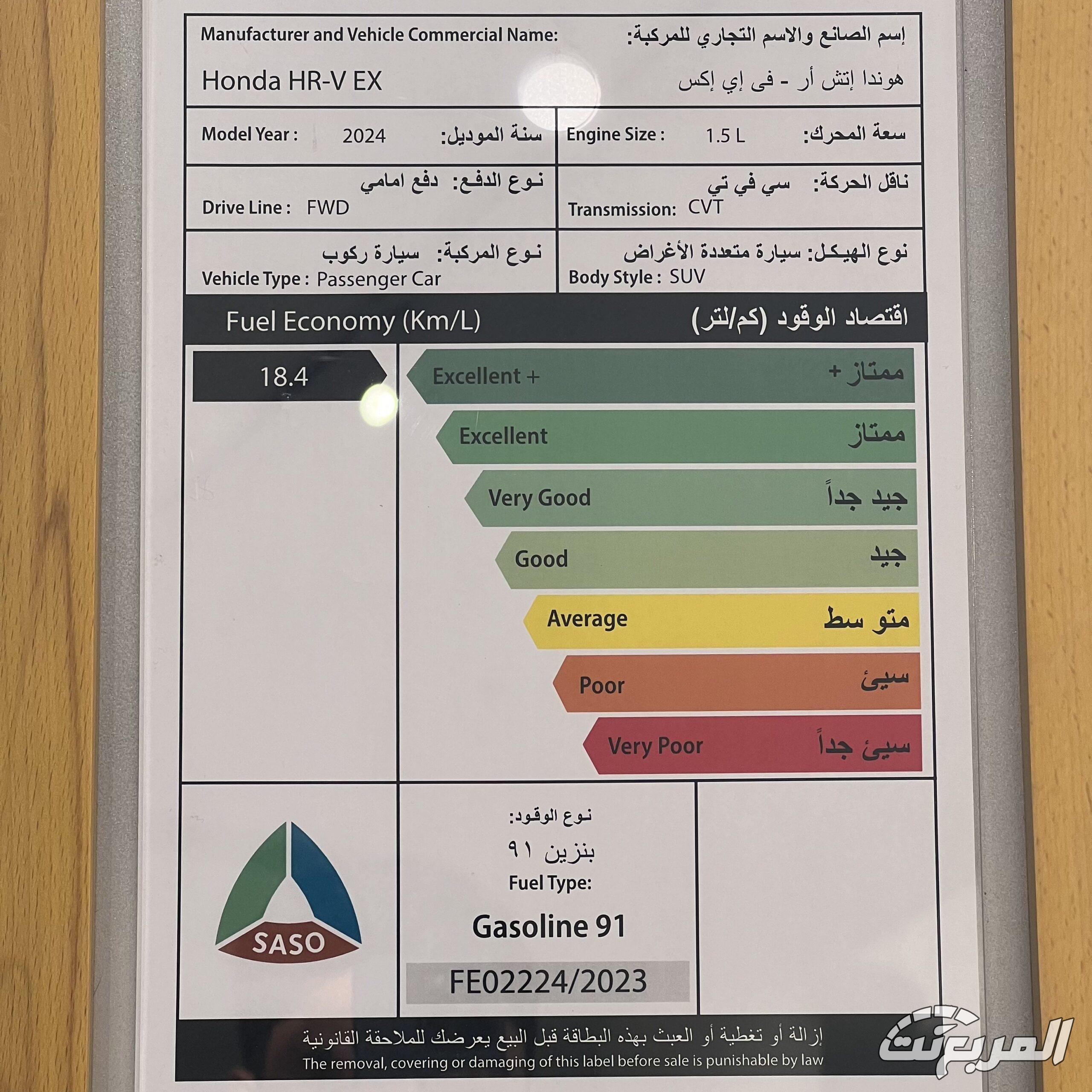 كم سعر هوندا HRV موديل 2025 في السعودية؟ مع عرض الفئات والتجهيزات (بالصور)