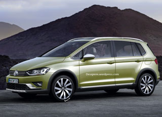 أول صور متوقعة للسيارة كروس جولف 2015 الجديدة من فولكس واجن VW CrossGolf