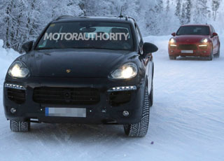 تسريب صور بورش كايين 2015 الجديدة Porsche Cayenne