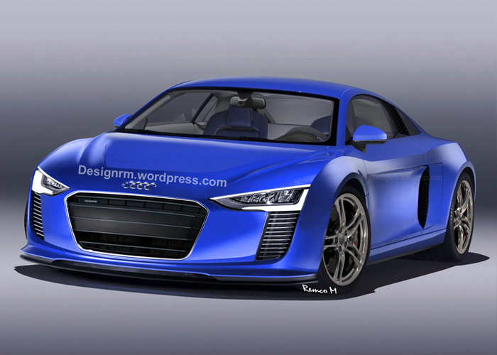 اودي R8 2016 الجديدة القادمة تظهر في صورة قريبة من تصميمها الجديد Audi R8