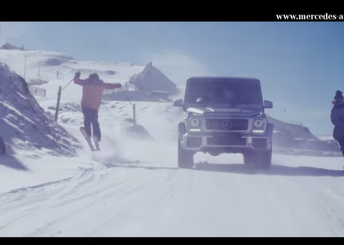 “فيديو” مرسيدس G63 تظهر وهي تتزلج على الثلج مع فئات مرسيدس أخرى Mercedes-AMG