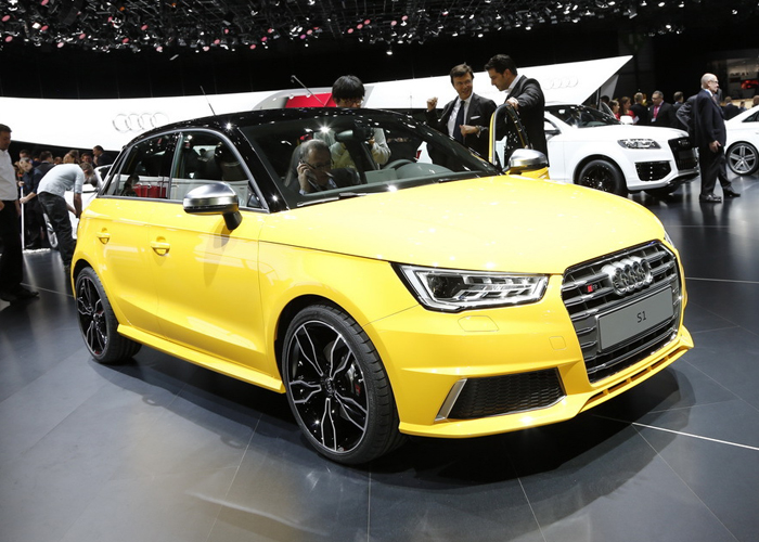 اودي اس 1 2014 تظهر تصميمها الغاضب في معرض جنيف للسيارات Audi S1 8