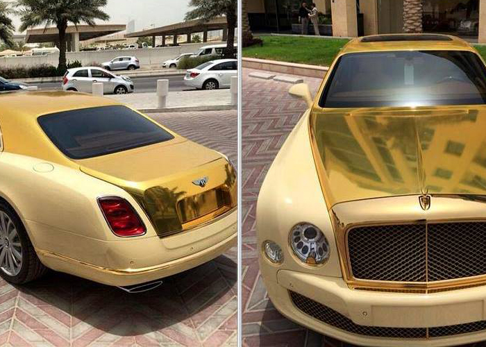 "بالصور" عرض افخم نسخة في العالم لسيارة بنتلي مولسان في دولة قطر Bentley Mulsanne 9